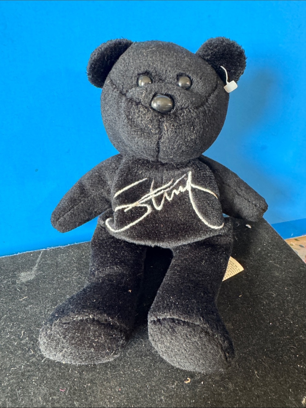 1999 WCW Sting Beanie Bear from the "Nitros" Series 1